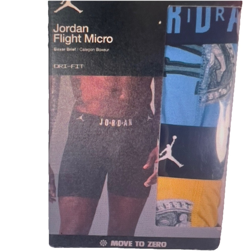 Jordan Flight Micro 2 pack‎ x 2 - 4 pair Men's Cotton Boxer Briefs Size  Large